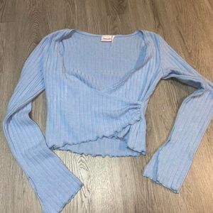 Out-from-under Women's Blue Crop-top M